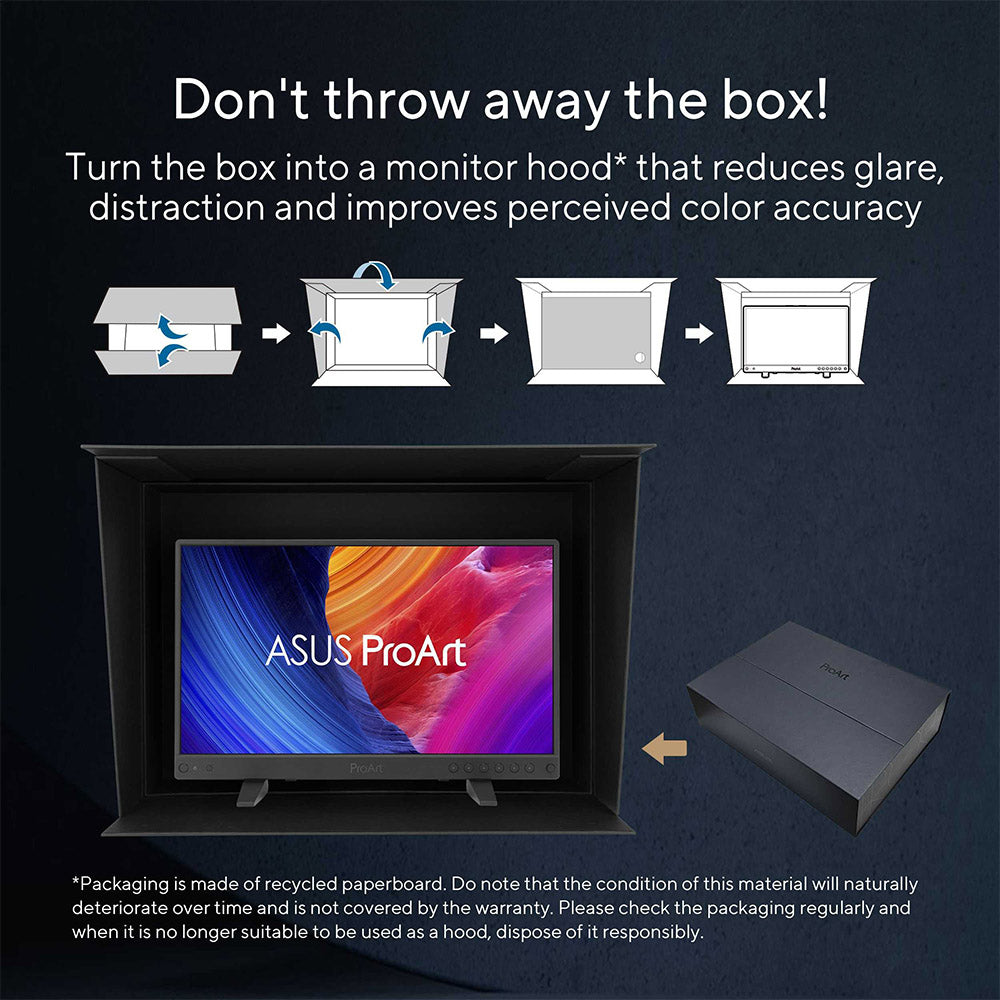 Asus ProArt PA16USV - 15.6 UHD IPS HDMI USB-C Professional Portable Monitor
