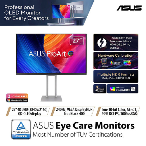 Asus ProArt PA27UCDMR - 27 UHD OLED Professional Monitor