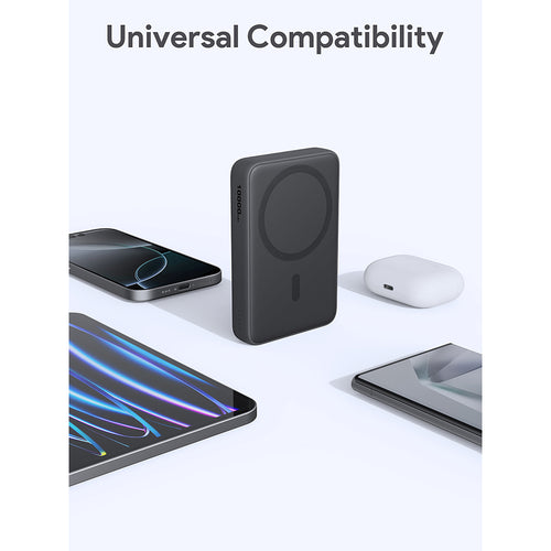 Aukey PB-MS04 MagFusion Slim 10000mAh Magnetic Wireless Charging Power Bank (CCC-Certified) - Gray