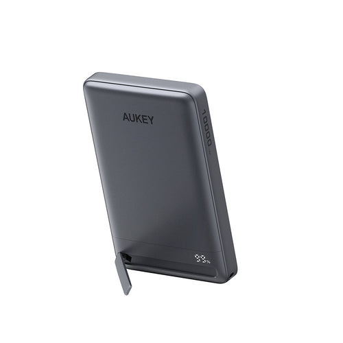 Aukey PB-MS16 MagFusion Vista 10,000mAh 30W Qi2 Magnetic Wireless Charging Power Bank - Grey