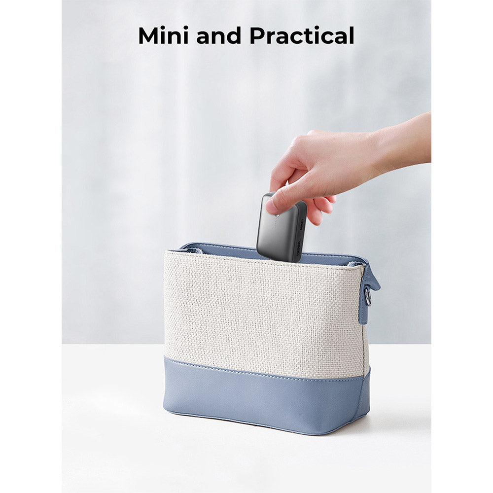 Aukey PB-Y55 Spark Mini 10,000mAh 20W Fast Charging Mini Power Bank (CCC-Certified) - Gray