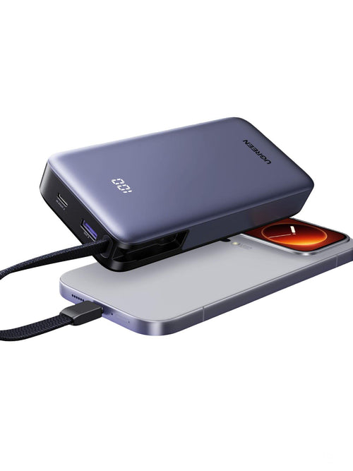 Ugreen PB537_75173B CCC 20kmAh 55W Powerbank with Built-in Cable