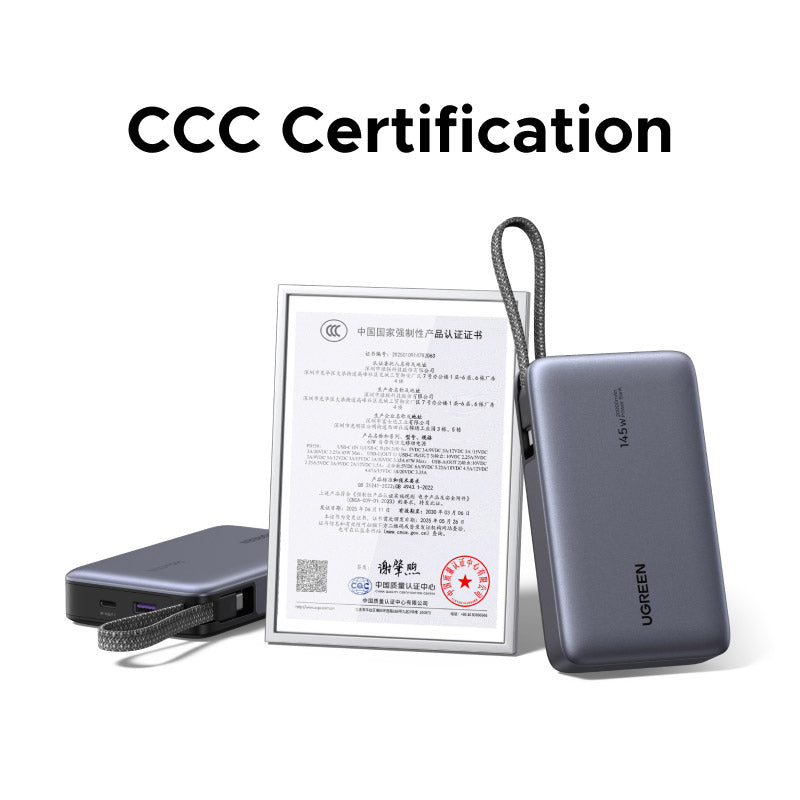 Ugreen PB550 20000mAh 65W CCC PD PB with Built-in Cable
