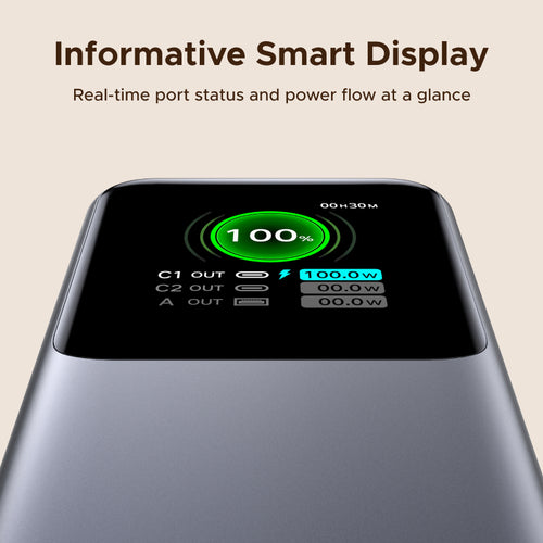 Ugreen PB726 20000mAh 165W CCC PD PB with Retractable Cable