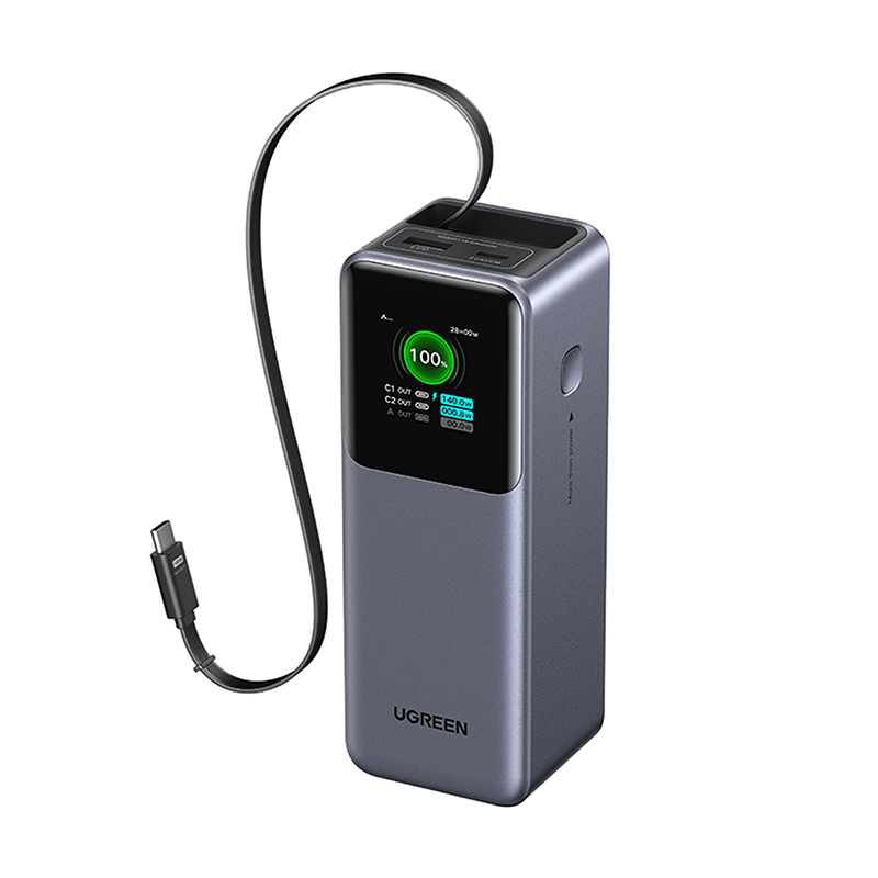 Ugreen PB726 20000mAh 165W CCC PD PB with Retractable Cable