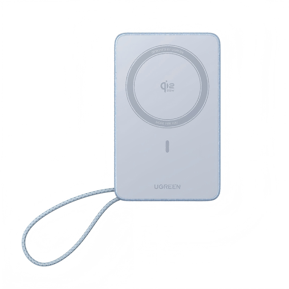 Ugreen PB773_65958B 10000mAh 35W PD with Qi 2.2 25W Magnetic Charging PB, Built-in Cable and CCC
