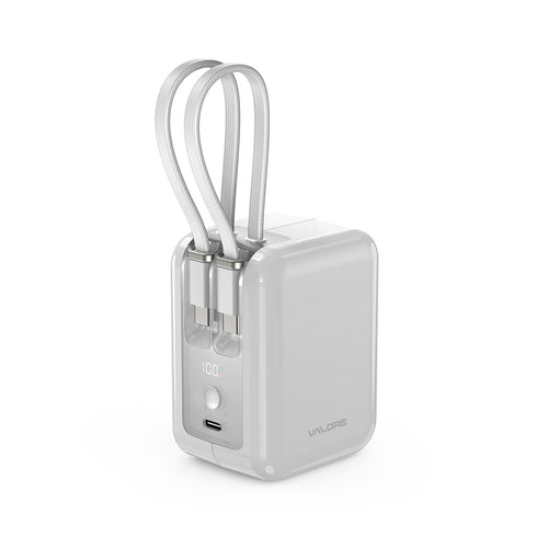 Valore 20000mAh PD65W Powerbank with Built-In Cable (PD68)