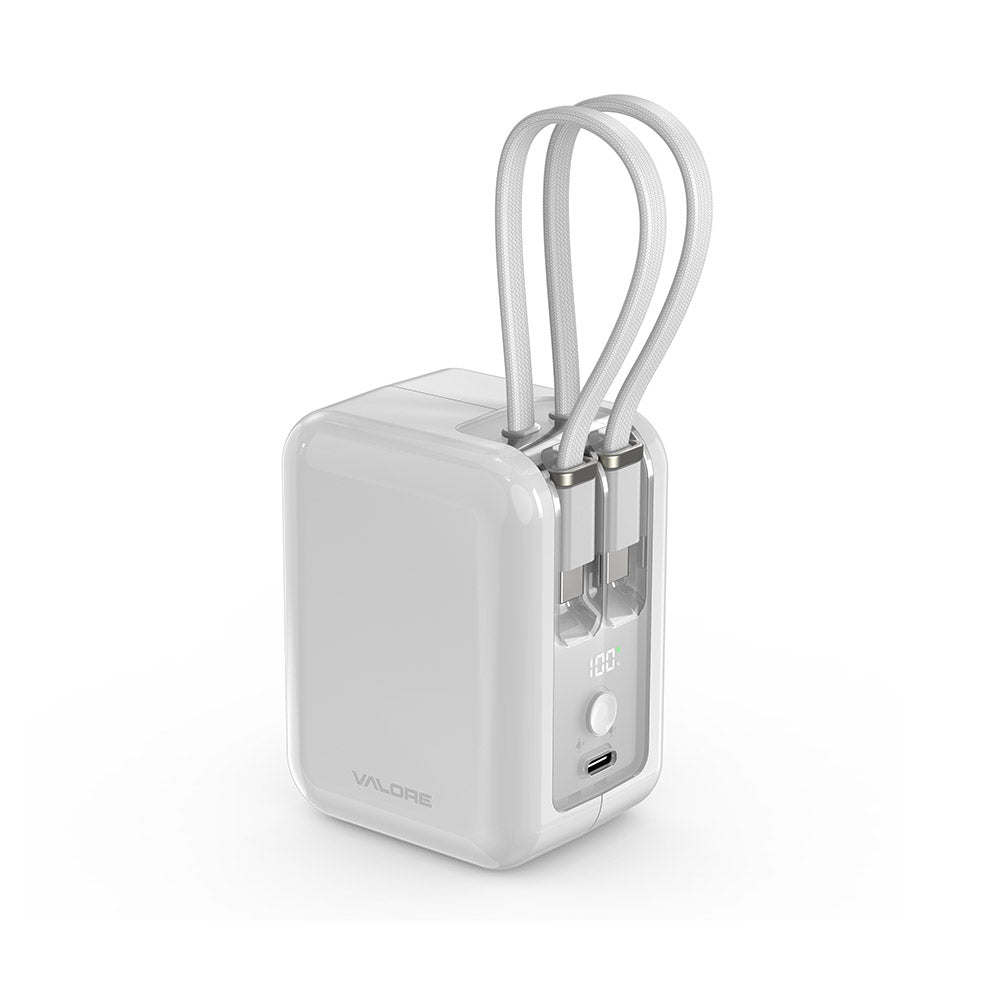 Valore 20000mAh PD65W Powerbank with Built-In Cable (PD68)