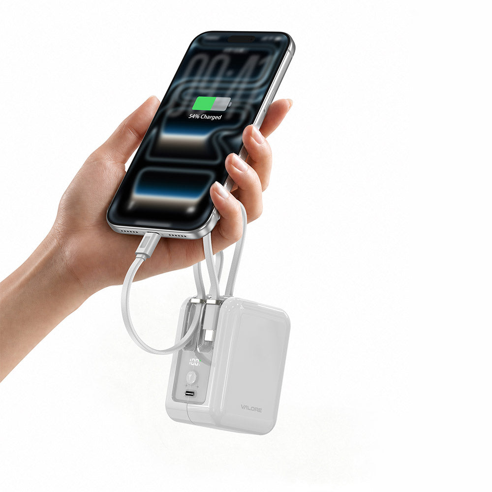 Valore 20000mAh PD65W Powerbank with Built-In Cable (PD68)