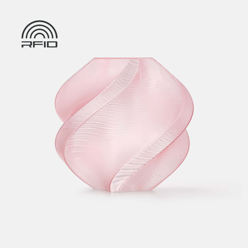 Bambu Lab PETG Translucent Filament with Spool (Pink)