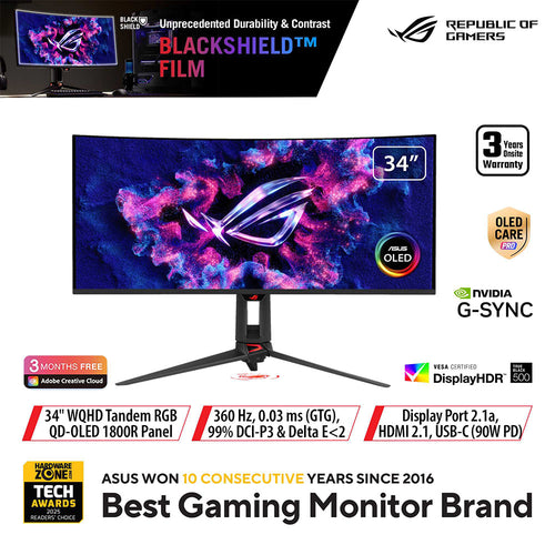 Asus ROG Swift PG34WCDN - 34 WQHD OLED Gaming Monitor