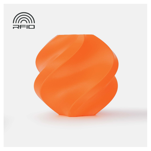 Bambu Lab PLA Basic Filament with Spool (Orange)