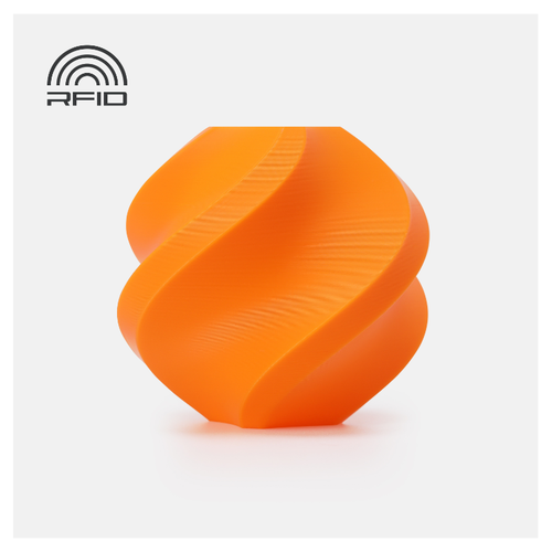Bambu Lab PLA Basic Filament with Spool (Pumpkin Orange)