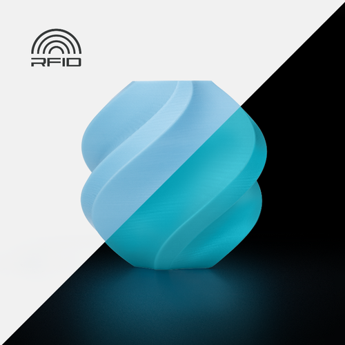 Bambu Lab PLA Glow Filament with Spool (Glow Blue)
