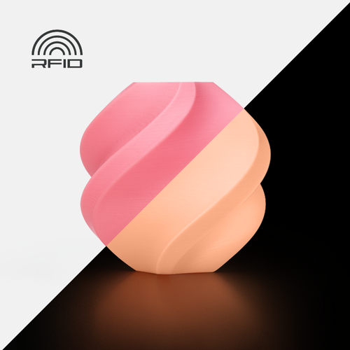 Bambu Lab PLA Glow Filament with Spool (Glow Pink)