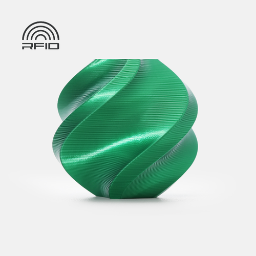 Bambu Lab PLA Silk+ Filament with Spool (Candy Green)
