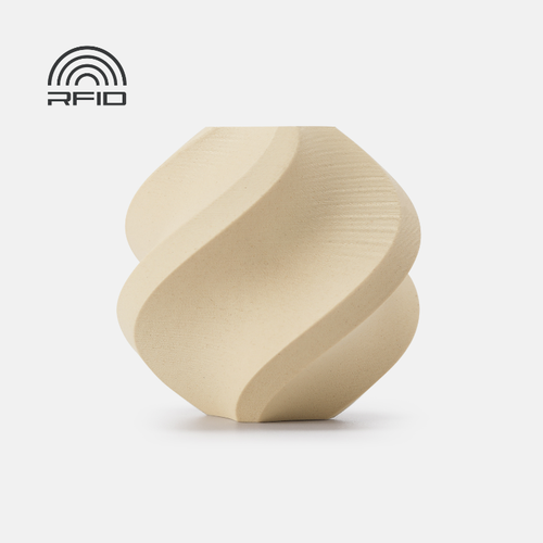 Bambu Lab PLA Wood Filament with Spool (White Oak)