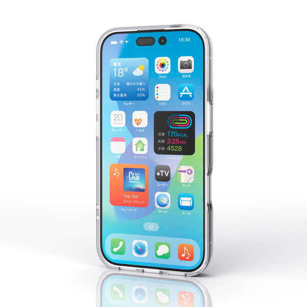 Elecom  iPhone 17  6.3 (2025) D3O All Clear Case with metal ring