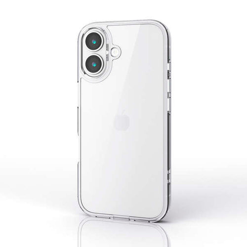 Elecom  iPhone 17 6.3 (2025) Hybrid Glass Clear Case with metal ring