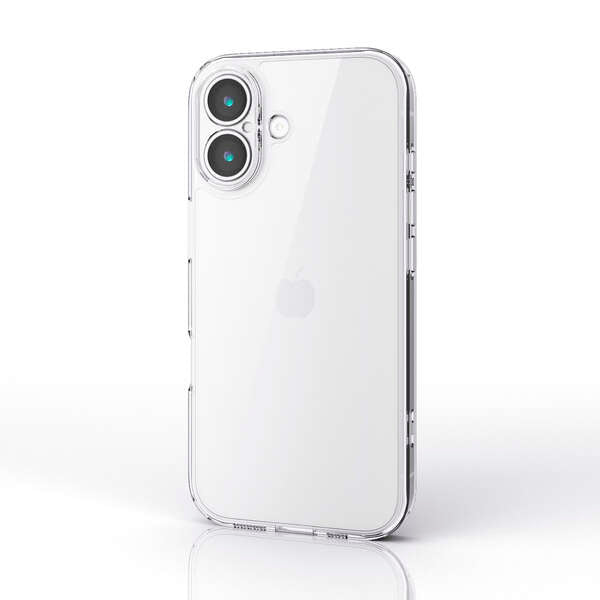Elecom  iPhone 17 6.3 (2025) Hybrid Clear Case with metal ring