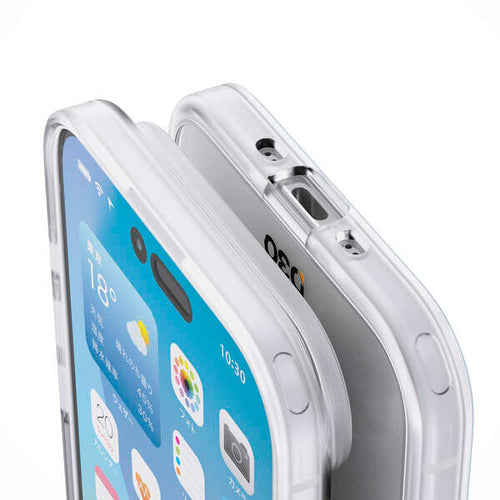 Elecom  iPhone 17 Air 6.5 (2025) D3O All Clear Case with metal ring