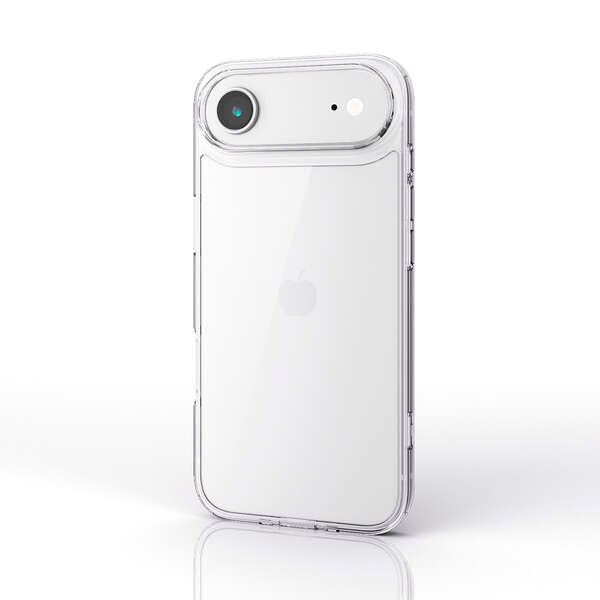 Elecom  iPhone 17 Air 6.5 (2025) Hybrid Glass Clear Case with metal ring