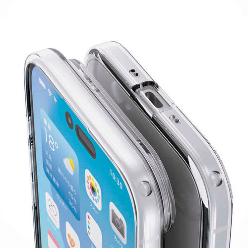 Elecom  iPhone 17 Air 6.5 (2025) Hybrid Clear Case with metal ring