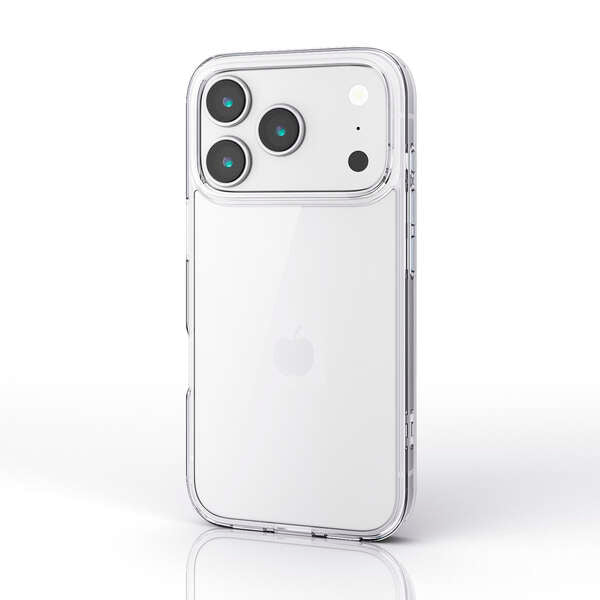 Elecom  iPhone 17 Pro 6.3 (2025) Hybrid Glass Clear Case with metal ring