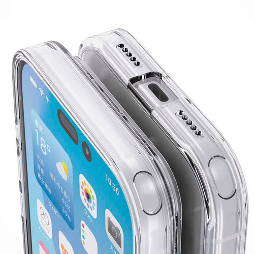 Elecom  iPhone 17 Pro 6.3 (2025) Hybrid Clear Case with metal ring