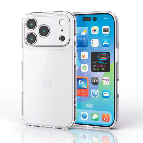 Elecom  iPhone 17 Pro 6.3 (2025) Hybrid Clear Case with metal ring