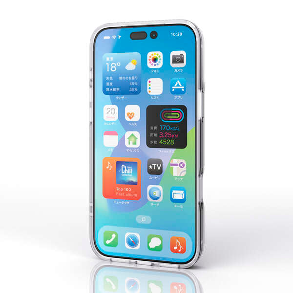 Elecom  iPhone 17 Pro Max 6.9 (2025) D3O All Clear Case with metal ring