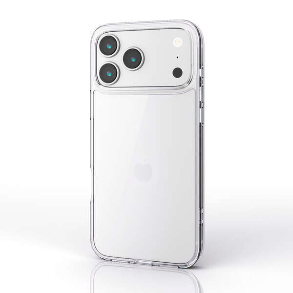 Elecom  iPhone 17 Pro Max 6.9 (2025) Hybrid Glass Clear Case with metal ring