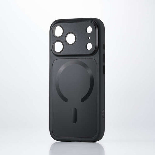 Elecom iPhone 18 Pro Hybrid Aluminum Case Extreme MAGKEEP - Black