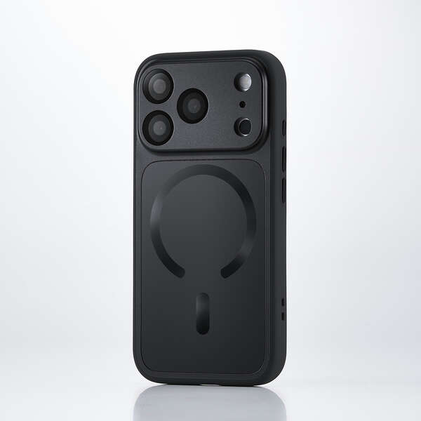Elecom iPhone 18 Pro Hybrid Aluminum Case Extreme MAGKEEP - Black