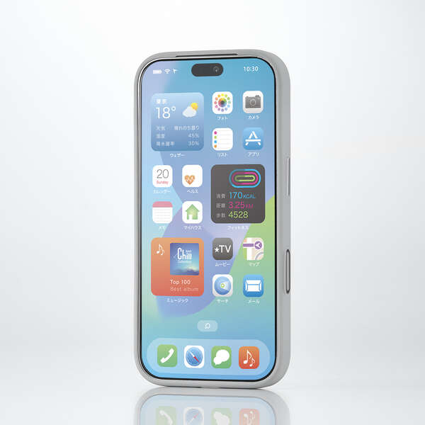 Elecom iPhone 18 Pro Hybrid Aluminum Case Extreme MAGKEEP - Silver