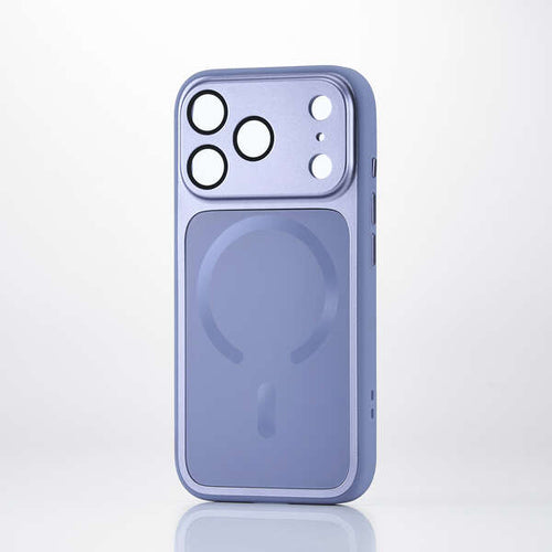 Elecom iPhone 18 Pro Hybrid Aluminum Case Extreme MAGKEEP - Pale Blue