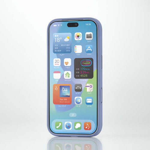 Elecom iPhone 18 Pro Hybrid Aluminum Case Extreme MAGKEEP - Pale Blue