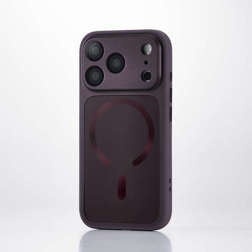 Elecom iPhone 18 Pro Hybrid Aluminum Case Extreme MAGKEEP - Purple
