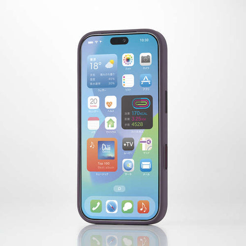 Elecom iPhone 18 Pro Hybrid Aluminum Case Extreme MAGKEEP - Purple