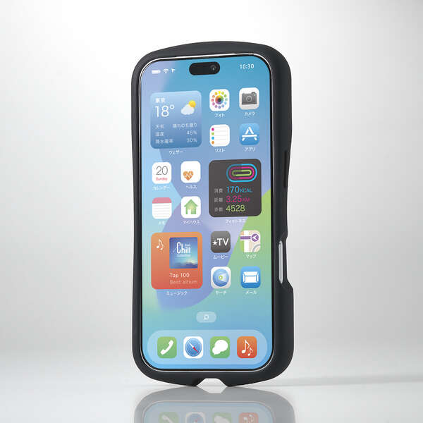 Elecom iPhone 18 Pro GRIPPY Hybrid Case Extreme MAGKEEP - Black