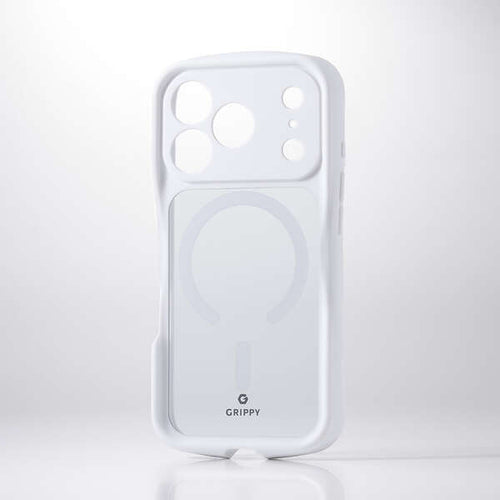 Elecom iPhone 18 Pro GRIPPY Hybrid Case Extreme MAGKEEP - White
