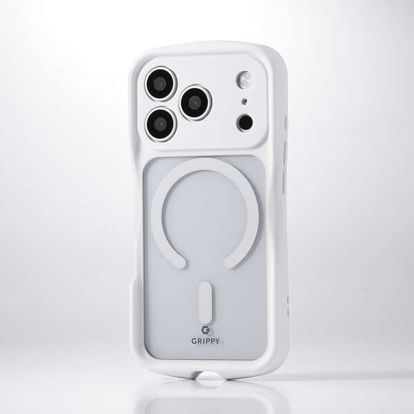 Elecom iPhone 18 Pro GRIPPY Hybrid Case Extreme MAGKEEP - White