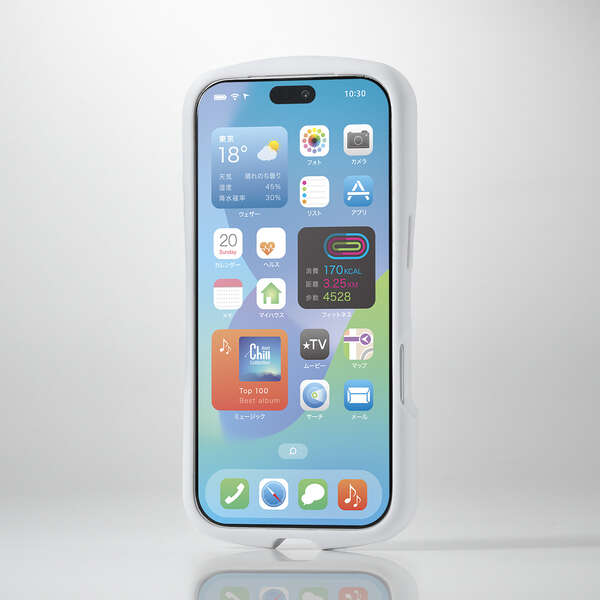 Elecom iPhone 18 Pro GRIPPY Hybrid Case Extreme MAGKEEP - White