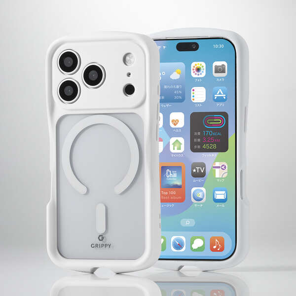 Elecom iPhone 18 Pro GRIPPY Hybrid Case Extreme MAGKEEP - White