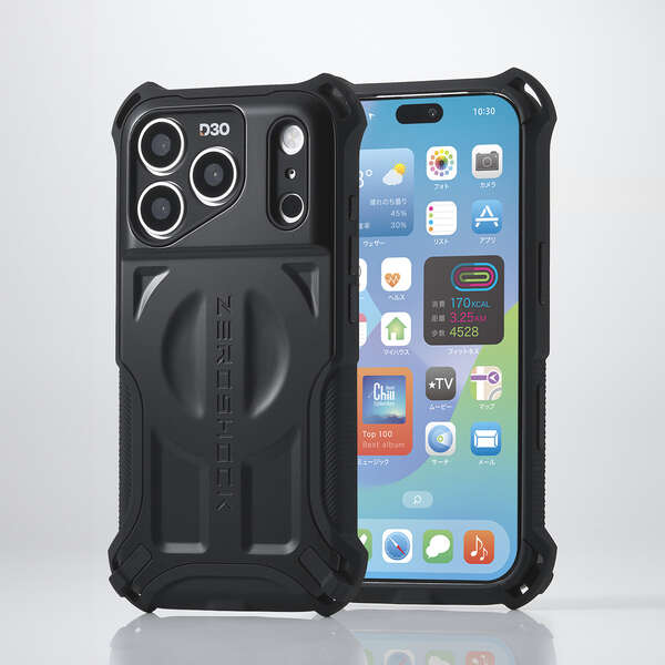 Elecom iPhone 18 Pro ZEROSHOCK Case Extreme HIGHEND MAGKEEP - Black