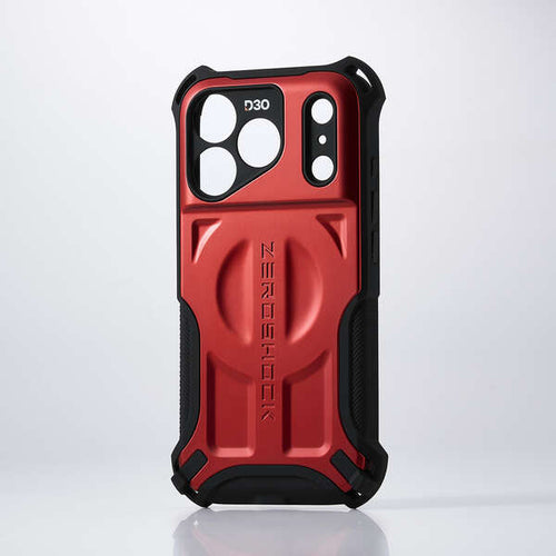 Elecom iPhone 18 Pro ZEROSHOCK Case Extreme HIGHEND MAGKEEP - Red