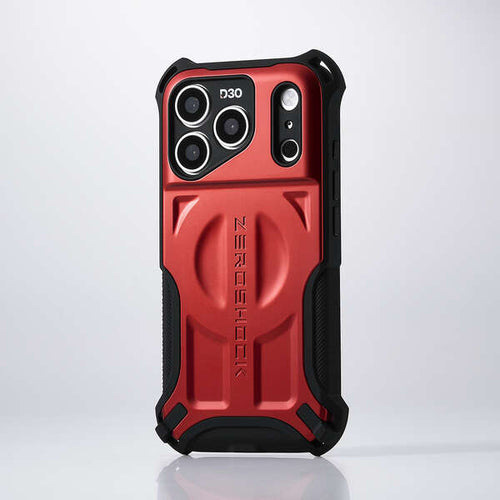 Elecom iPhone 18 Pro ZEROSHOCK Case Extreme HIGHEND MAGKEEP - Red