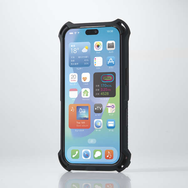Elecom iPhone 18 Pro ZEROSHOCK Case Extreme HIGHEND MAGKEEP - Red