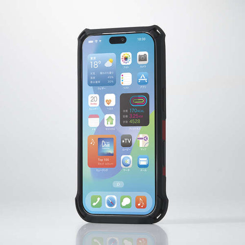 Elecom iPhone 18 Pro ZEROSHOCK Case Extreme MAGKEEP - Red