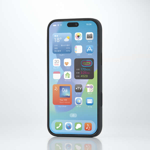 Elecom iPhone 18 Pro Max Hybrid Aluminum Case Extreme MAGKEEP - Black